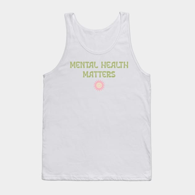 Mental Health Matters Tank Top by Healthy Mind Lab